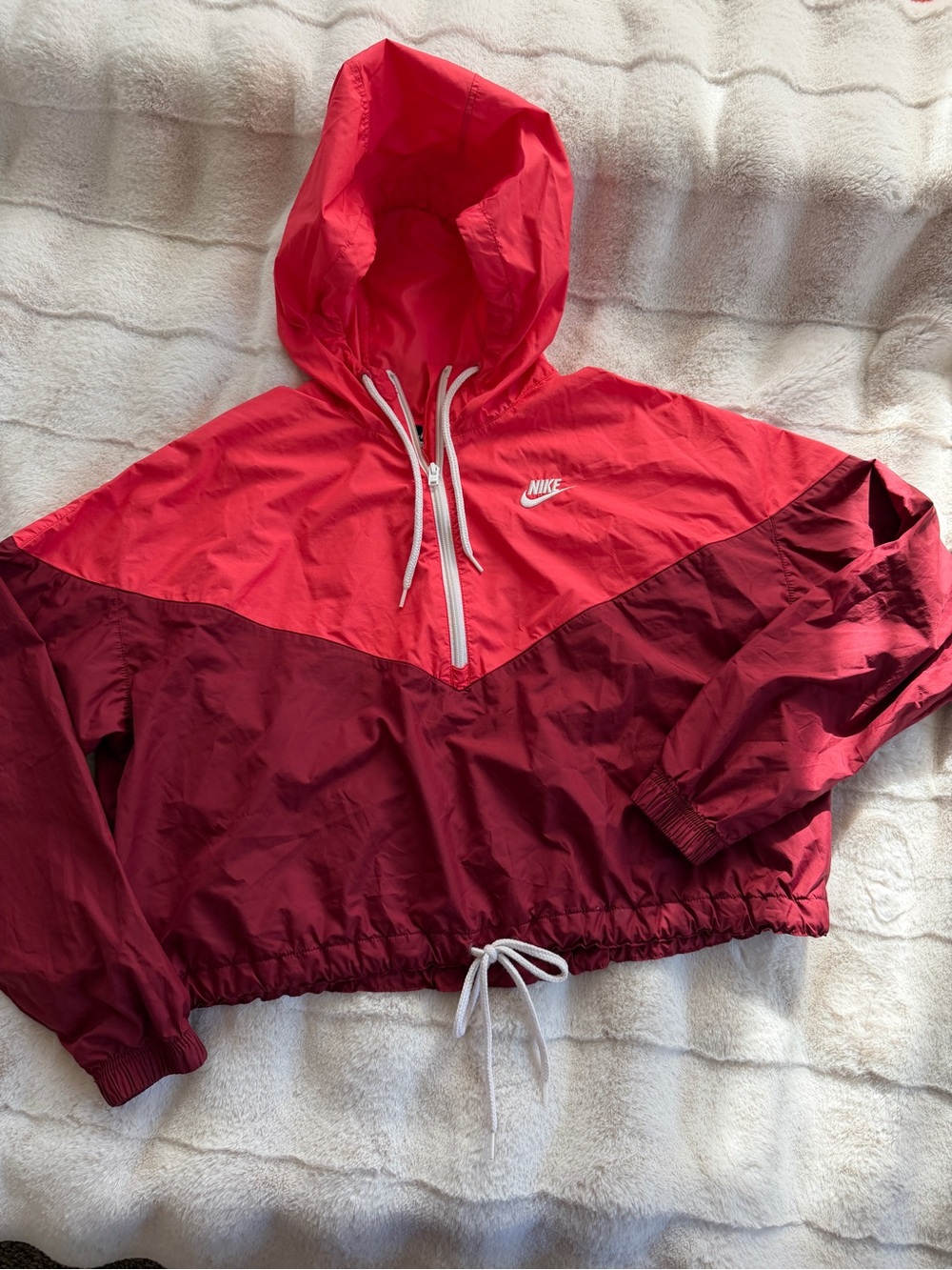 Nike Bright Coral Hooded Windbreaker
